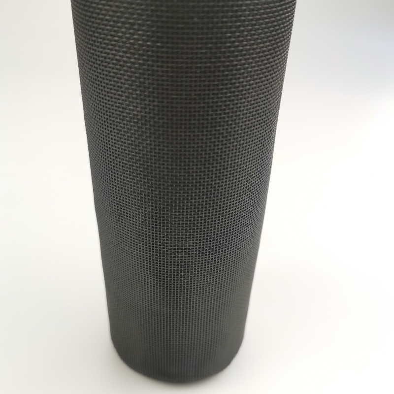 Rollas de pantalla de malla de PET negro de peso ligero 280 g/m2 Fácil instalación para diversas aplicaciones