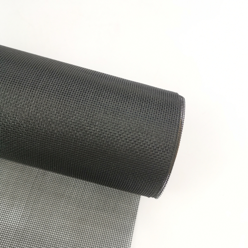 280 g/m2 Rollo de pantalla de malla de PET negro o gris de 1 a 3 m de ancho de 30 a 100 m de largo
