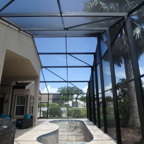 Protección UV Piscina de PVC de fibra de vidrio y pantalla de patio Resistente a plagas Diámetro de alambre 0,33 mm Fácil instalación