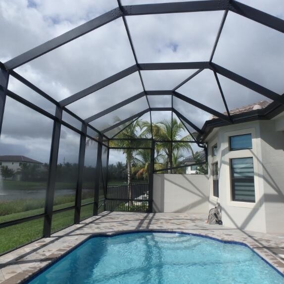 Pantalla de fibra de vidrio de PVC de 6-9 pies 30m/100 pies de longitud Resistente a plagas para piscina y patio al aire libre
