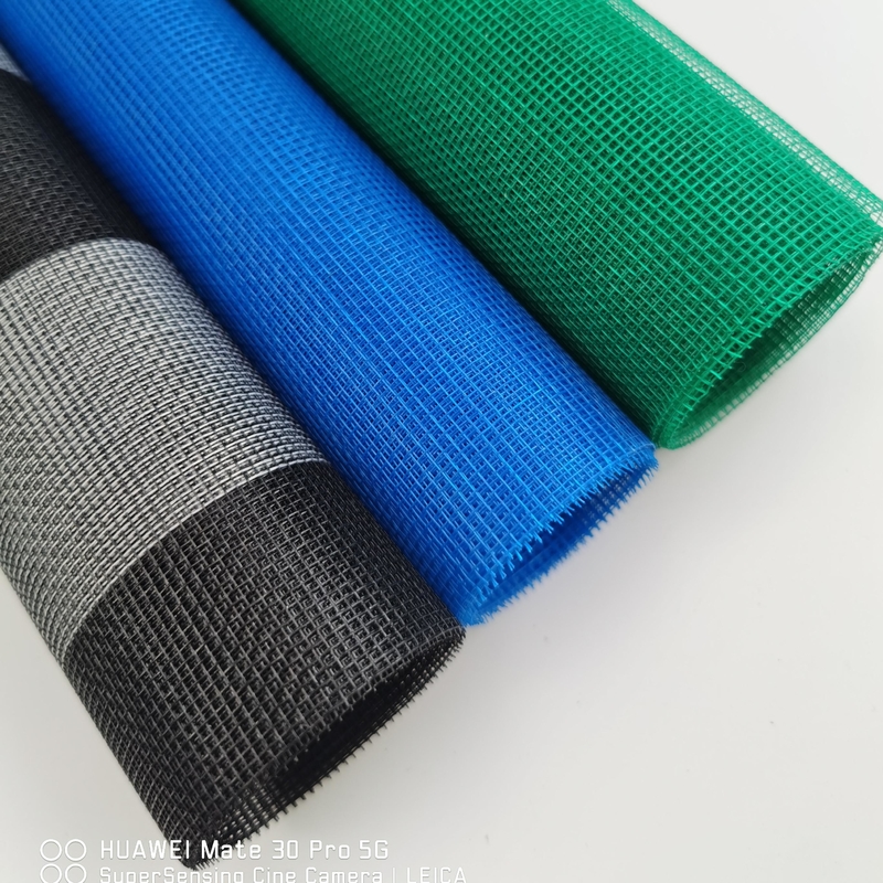 Rollo de malla de mosquitos de fibra de vidrio de tejido plano para una protección resistente al fuego y fuerte