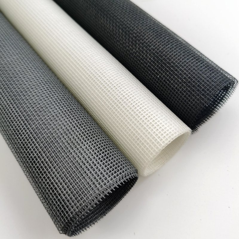 E pantalla de ventana de fibra de vidrio de vidrio con PVC 0,28 mm de alambre para la protección del hogar