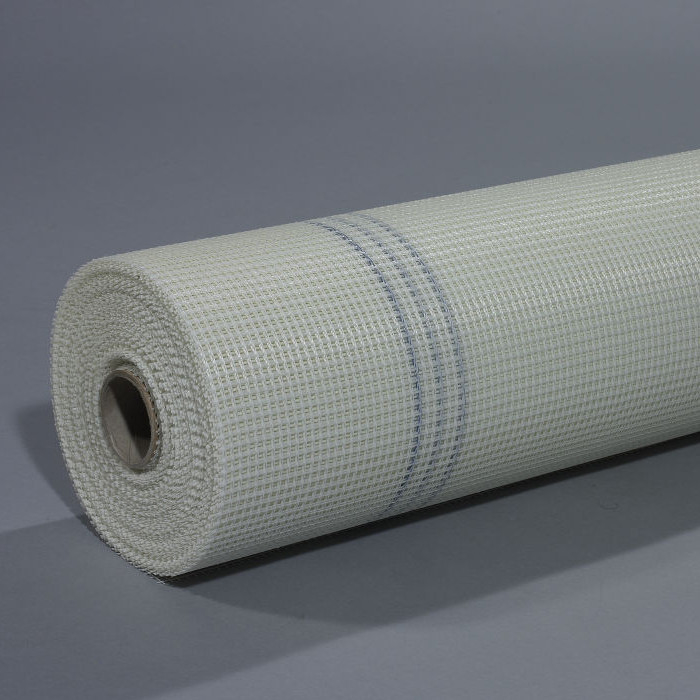 Rollo de malla de refuerzo de fibra de vidrio resistente 50m-200m longitud 4 * 4mm Apertura para soporte de pared