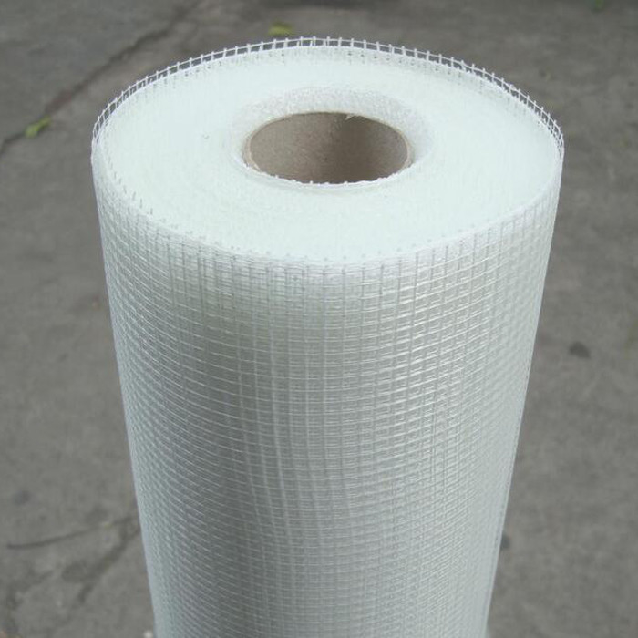 Tejido de malla de fibra de vidrio blanco C / tela de malla de fibra de vidrio para pared 50m-200m longitud resistencia al agua
