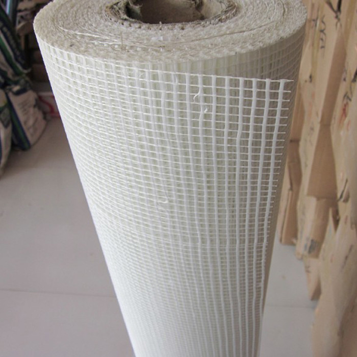 Tejido de malla de fibra de vidrio blanco C / tela de malla de fibra de vidrio para pared 50m-200m longitud resistencia al agua