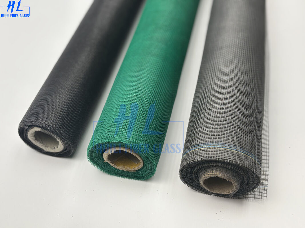 Entrega rápida 17x17 malla 98g Materiales ecológicos blancos de protección exterior de PVC de fibra de vidrio Red de ventana minorista