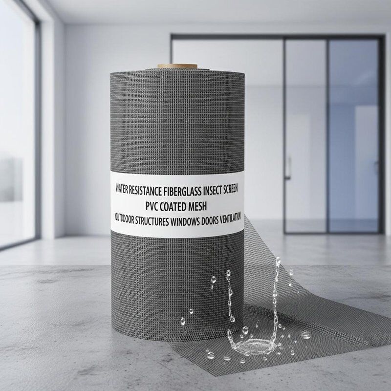 Resistencia al agua Fibra de vidrio Protección contra insectos malla recubierta de PVC Ideal para estructuras exteriores Puertas de ventanas y aberturas de ventilación