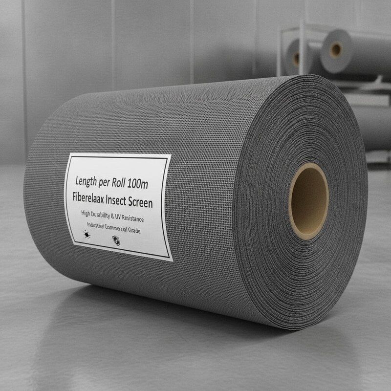 Largo por Rollo 100m Mosquitera de Fibra de Vidrio que Ofrece Alta Durabilidad y Resistencia a los Rayos UV Diseñada para Uso Industrial y Comercial