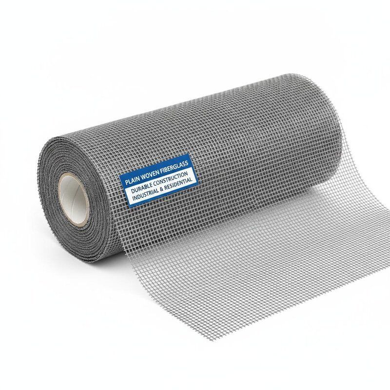 Protección de insectos de fibra de vidrio de tejido simple con construcción duradera adecuada para uso industrial y residencial