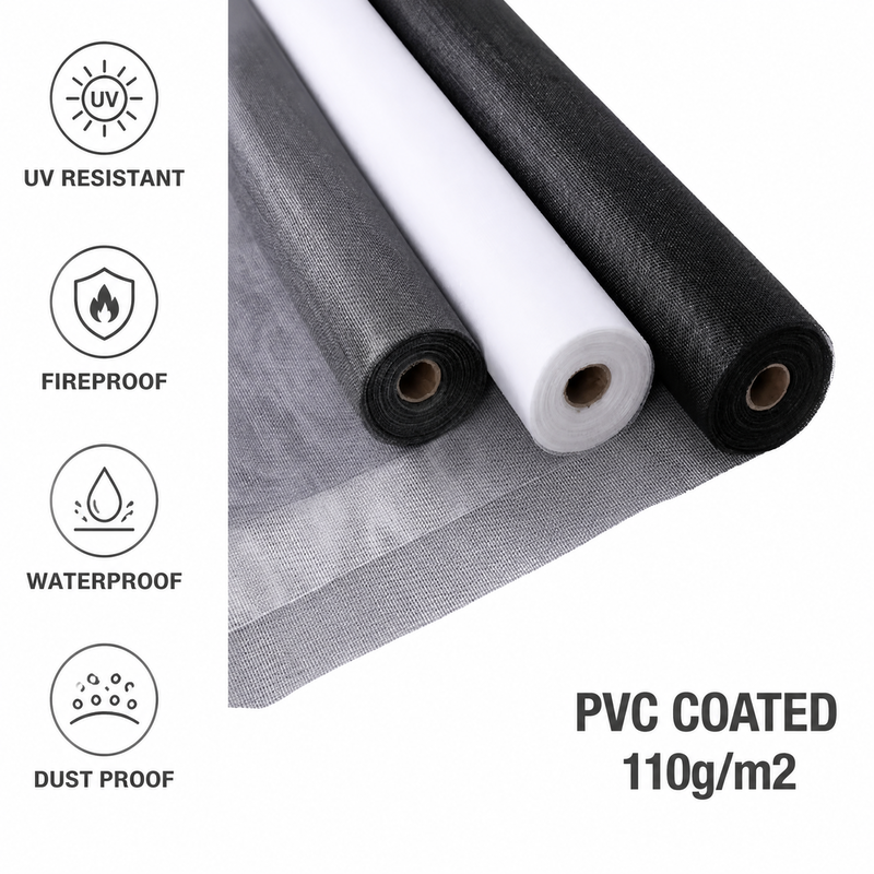 Certificado por las normas internacionales 135g 22x22 malla resistente a la corrosión duradera pantalla de mosca pantalla de malla pantalla resistente a los desgarros