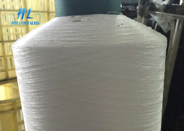 hilado revestido negro de la fibra de vidrio del PVC de 0.25m m ignífugo para la pantalla del insecto que teje