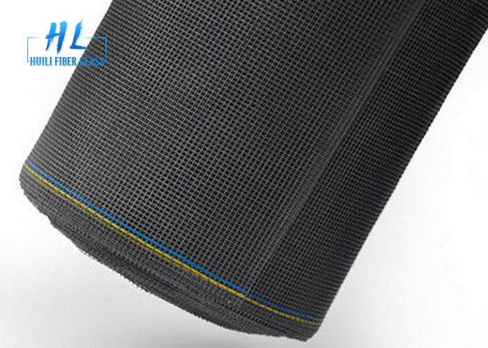 Pantalla estándar negra del insecto de la fibra de vidrio de la prueba 18*16 120g del mosquito para la ventana y la puerta