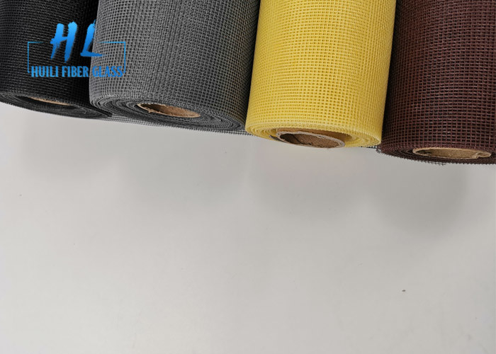 Ignifugue la red de mosquito negra de la fibra de vidrio del color 18*16 al mercado de Italia