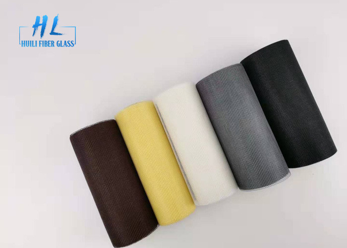 El PVC cubrió la malla negra resistente al fuego del mosquito de la fibra de vidrio del color para prevenir