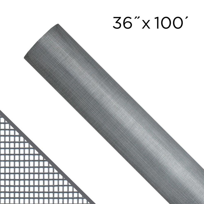 Pantalla gris cubierta Pvc de la mosca de la armadura llana de la pantalla del insecto de la fibra de vidrio del color para las puertas