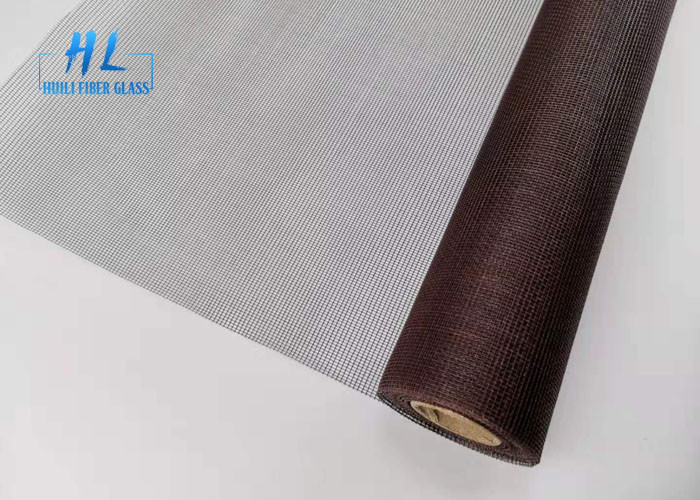 Malla impermeable de la pantalla del insecto de la fibra de vidrio del color de Brown contra mosquitos