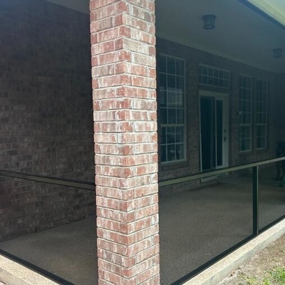 Pantallas para patios de piscinas de fibra de vidrio de PVC para exteriores