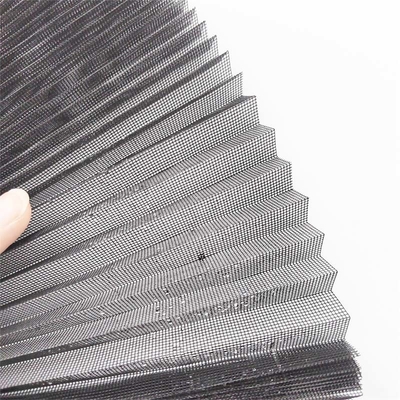 Alta durabilidad Plíceos de pantalla de insectos Resistencia al fuego Alturas plissadas 14 mm Resistencia a las lágrimas Resistencia a la abrasión