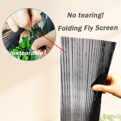Mosquitera plisada de 16 mm personalizada para puertas correderas y plegables