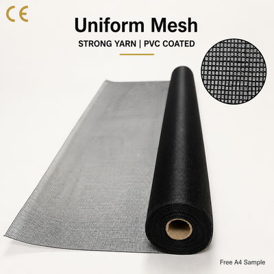 Malla para mosquitera de fibra de vidrio de peso estándar de 120 g por metro cuadrado, tamaño de malla de 18 x 16 y material duradero para protección de ventanas y puertas contra insectos